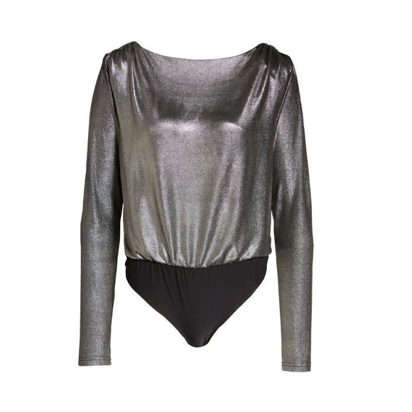 4TH & RECKLESS Liberty Metallic Bodysuit Color: Metallic  Size: XL (12/14) NEW W - Picture 6 of 16